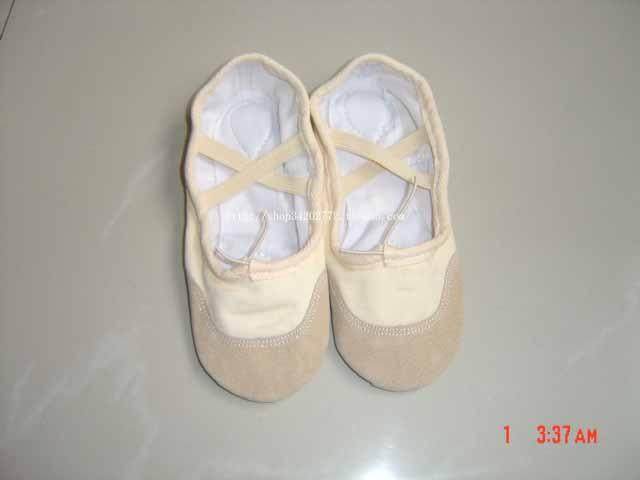 Dance Items Dance Shoes Base Training Shoes Ballet Shoes Leather Head Two Bottom Shoes