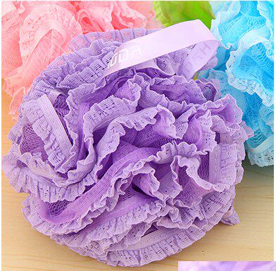 Lace bath ball Bath bath flower bath bubble ball Double mesh plus size bath ball