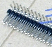 Double row row pin bending needle row pin spacing 2 54 pack of 100 bars