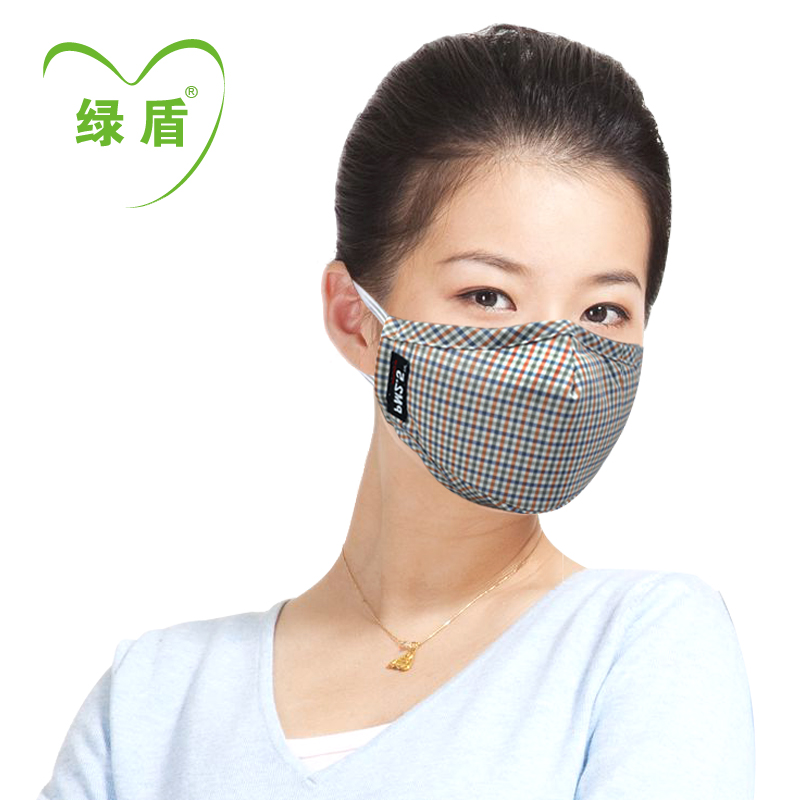绿盾夏季薄透气成人男女防尘防晒孕妇时尚可爱防尘口罩