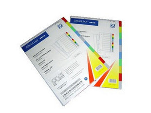 Zhuli ZL5810 color classification paper PVC papers on page 10 page A4 color classification paper