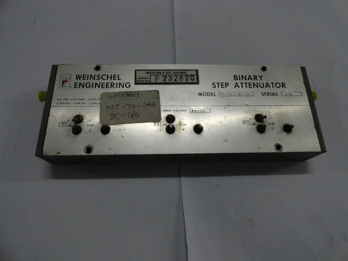 Program-controlled stepper attenuators Weinschel AB-133-70-11 70dB 18GHz SMA