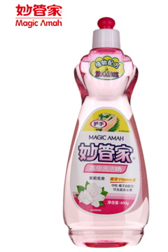 600g正品妙管家天然茉莉花香护手高级洗洁精