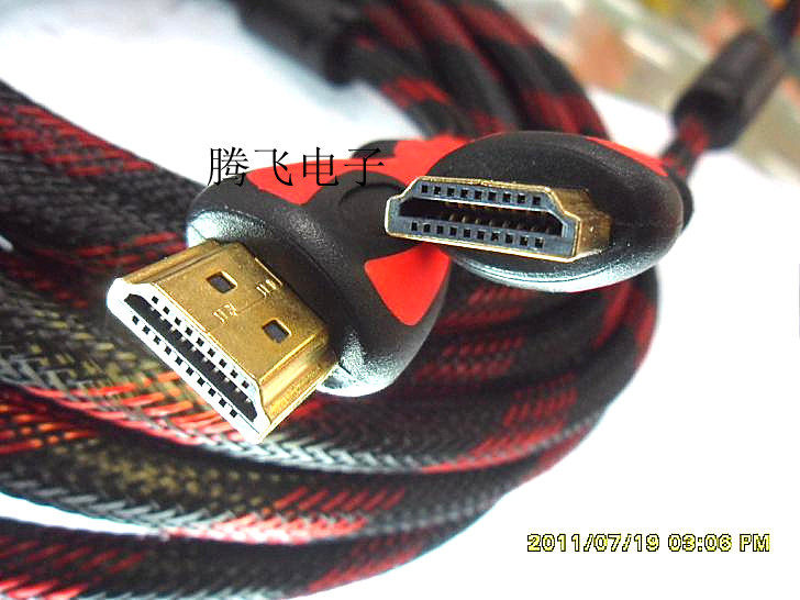 1 3 Edition 1 5 m HDMI high-definition data line projector line gilded head computer screen transmission line