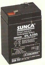 SUNCA RB640B 6V4 0AH fire lighting electronic scale toy car battery