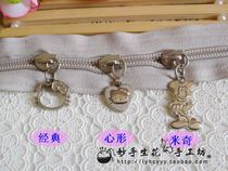 Handmade DIY material handmade bag accessories silver 5# tooth nylon zipper head ktcat Mickey