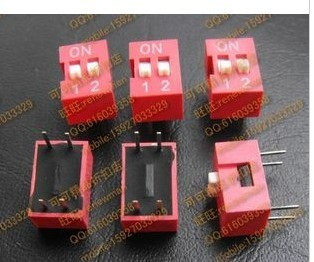 (Shanghai Physical Store) Dial Switch Dial Code DIP Package 2 54mm foot 2P