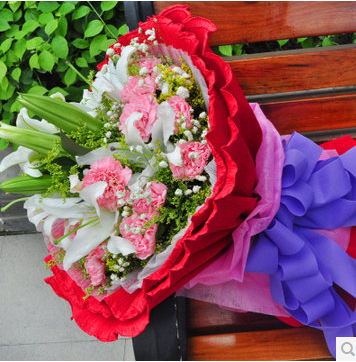 母亲节感恩教师节探望康乃馨百合同城鲜花速递五常富锦虎林海伦市