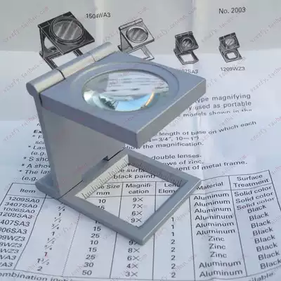 Japan imported PEAK magnifying glass 1 inch 1006SA0 three-fold cloth mirror folding one inch