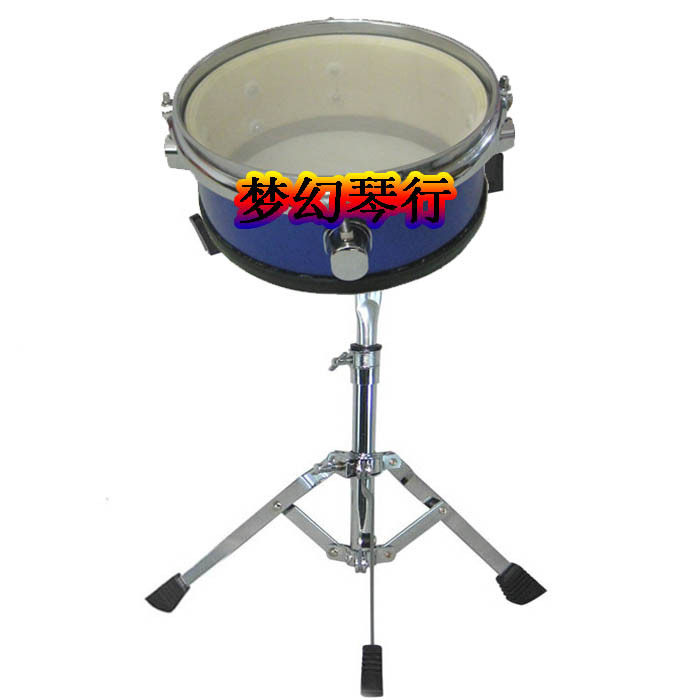 White Mute Drum 10 Inch Mesh Leather Practice Drum-Dumb Drum With Children's Army Drum Frame-Send Drum Stick