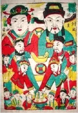 National Intangible Cultural Heritage Collection Gift of Jialite Wu Qiangmu Edition New Year Painter of folk Cairoma Cairou