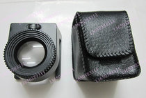 Special price Metal frame with light 30x magnifying glass Fabric fabric cloth mirror Latitude and longitude density mirror send battery