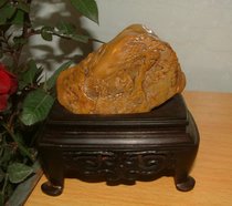 Stone Four famous stone Chang fossil Tian Huangshi with thin skin carved ornaments transparent oil