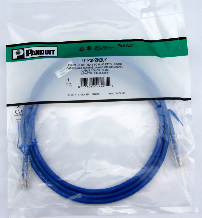 PANDUIT3 Mi Panda Ultra Five Class 3 m Jumper RJ45 Internet Jumper Blue Crystal Human Head Model Block Jumper