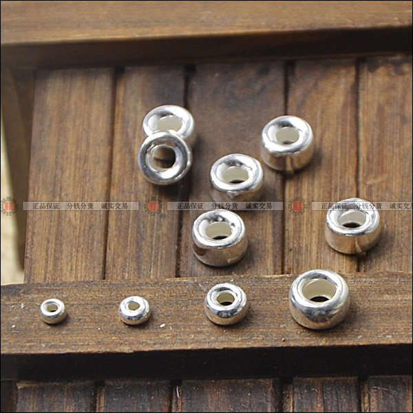 S925 silver handmade accessories Wheel Pearl Beads Laminated Beads Sepp Bead Sepp DIY Fashion Accessories Beads 3-9mm