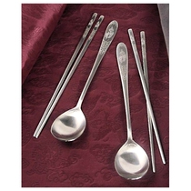 South Korea original imported stainless steel chopsticks spoon set 10-piece set
