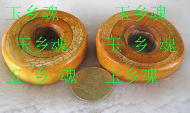 Hang Crown Bao A natural bone * pendant double ring special Yuxiang soul boutique brings a good life