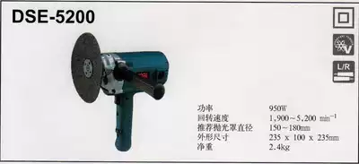 Japan Liubi Electric Tools Shanghai General Agent DSE5200 Polishing Machine