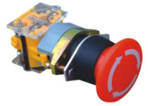  Two-station LA39-11ZS red mushroom head knob release self-locking emergency stop button switch 22mm