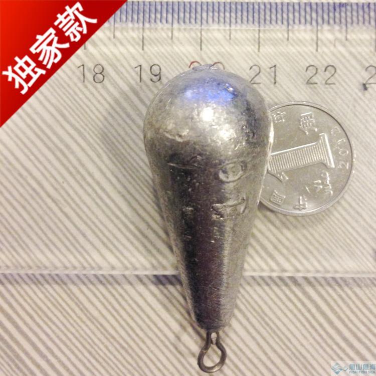 Drop-shaped small lead pendant streamlined lead pendant 70g fish pendant Qingdao lashed special boat fishing dedicated streamlined foot weight