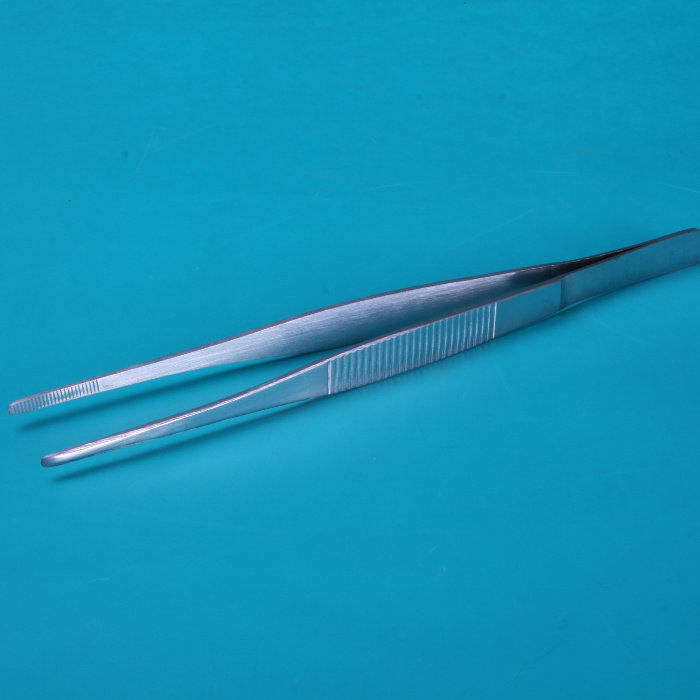 Stainless steel tweezers straight mouth clamps round head adjustment tweezers 12 5 14 16 18 20 25 30CM