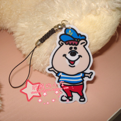 pvc mobile phone hanging decoration bag pendant set to figure to make mobile phone hanging phone hanging ornament (one up)