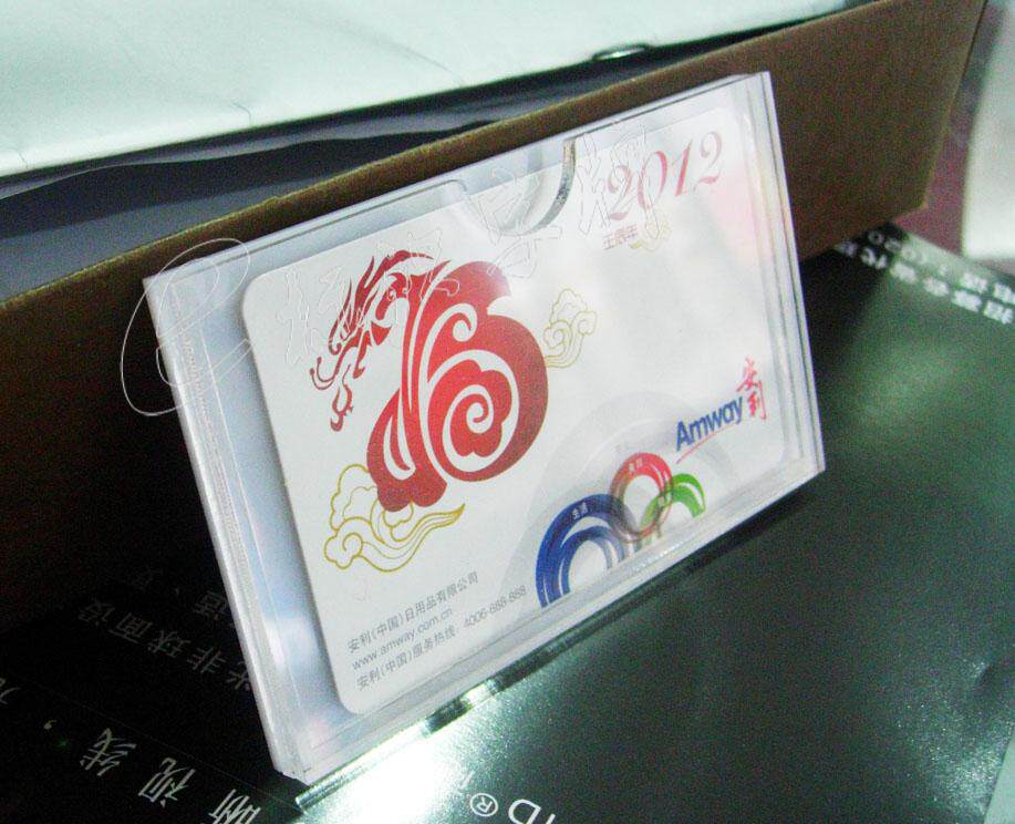 Acrylic card box card slot card set Attendance business card photo A4 paper custom any size