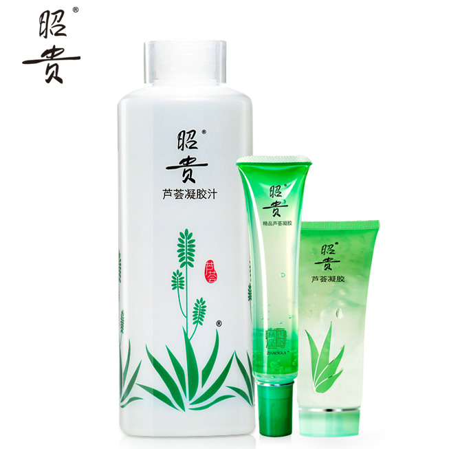 昭贵全明星组合套装 芦荟凝胶汁400ml+芦荟凝胶36g+精品芦荟凝胶