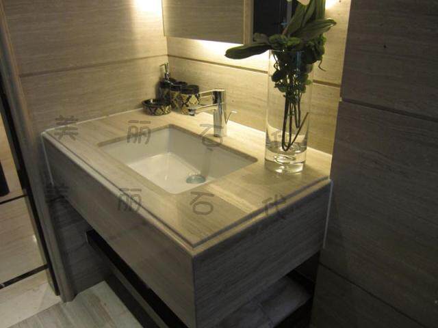 Natural marble handwashing desk surface stone table surface marble bath cabinet table wood grain stone marble