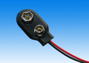 9v battery buckle straight plate (artificial leather) surface