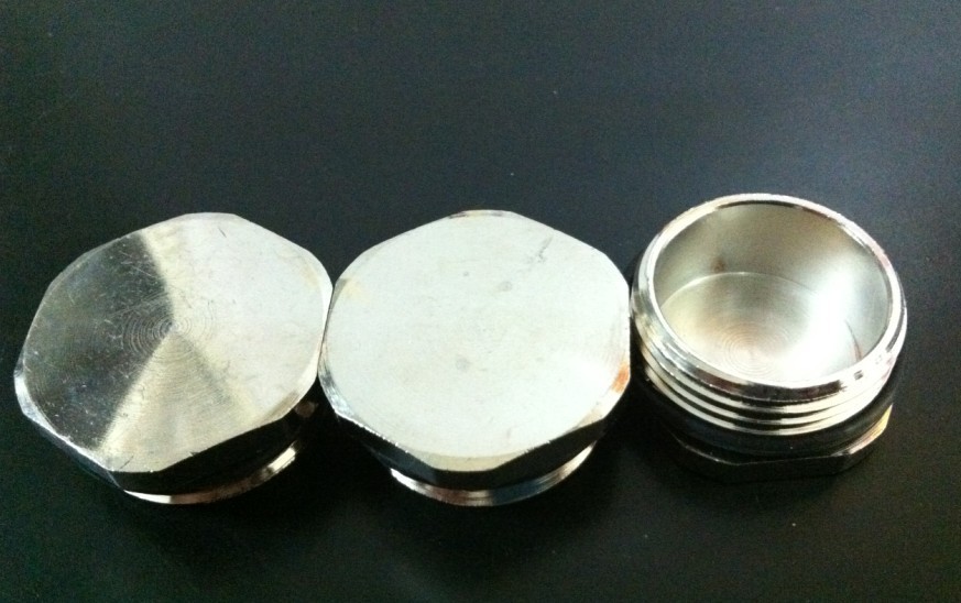Special metal round stuffy cover Hexagon stuffy cover Waterproof choke plug Brass nickel-plated M16*1 5