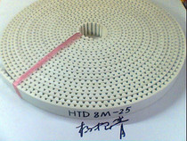 Polyurethane belt steel wire timing belt HTD8M synchronous belt opening belt width 25mm complete specifications
