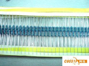 1 4W metal film resistor 1% 5 color ring resistor 1 4W 47K 47K Euro 47K 50=3 yuan can be shot directly