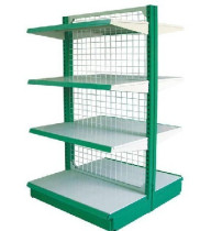 Double-sided back net supermarket shelves Shenzhen shelves warehouse shelves