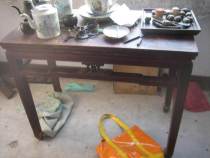 Hundred old furniture old red carved carved legs with carved wooden desk painting 1