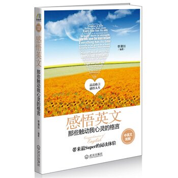 正版包邮促销感悟英文 : 那些触动我心灵的格言
