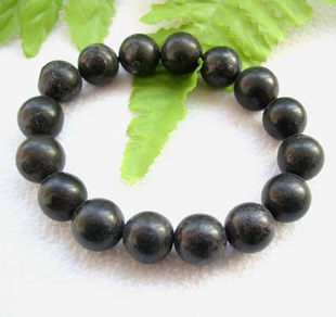 Tiangotian Iron 10mm natural black iron meteorite bracelet