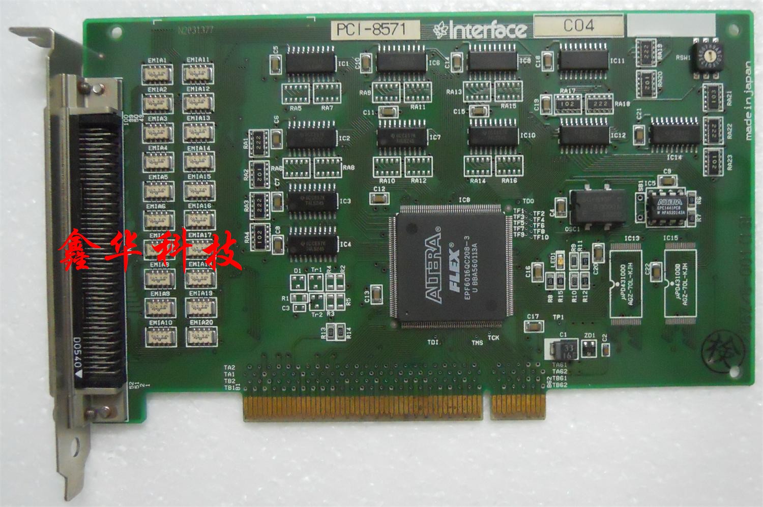 Interface PCI-8571 Data for the collection of cards