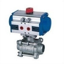 Pneumatic stainless steel welded ball valve DN6 DN10 DN15 DN20 DN25 DN32 DN40 DN50