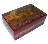 Packaging box Baoding iron ball fitness ball handball refined wooden Qingming Shanghe pattern can hold a pair of balls