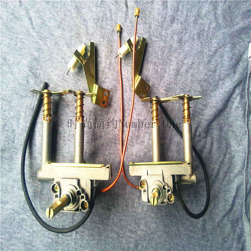 Gas furnace accessories 90 degree liquefied gas assembly embedded furnace electronic ignition assembly gas valve body