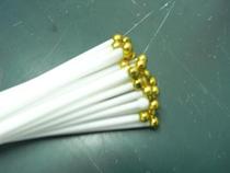 Hand flag flag white hard pole gold round pole head five-star red flag Hand flag flag pole 40 cm long spot