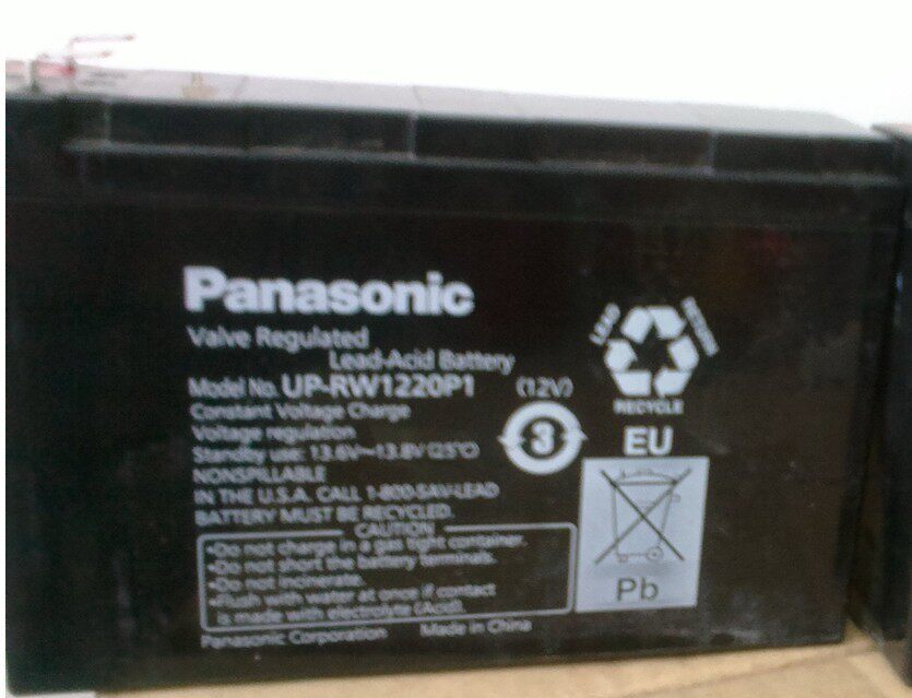 Spot PANASONIC Panasonic UP-RW1220P1 12V20W (12V) Battery for Emergency Power Supply