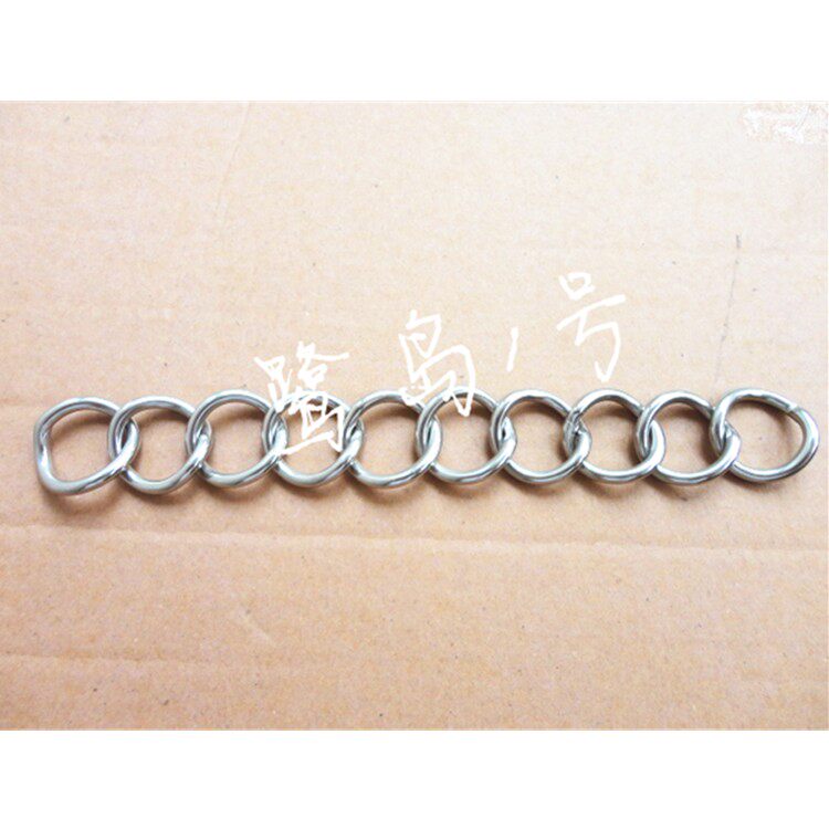 Stainless Steel Torsion Chain Index Lifting Chain ten Mesh Chain Trim for Snake Pet Chain