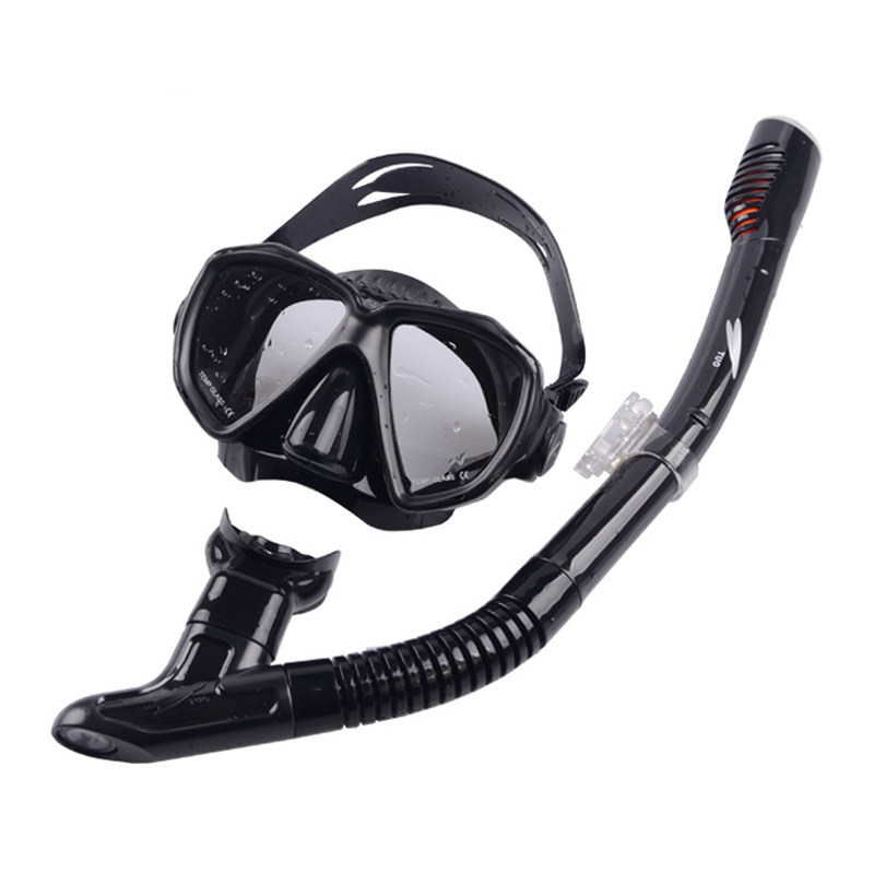 ㊣TUO Extremely fast full-dry snorkel Anti-fog diving goggles Diving and snorkeling Sambo equipment can be equipped with myopia