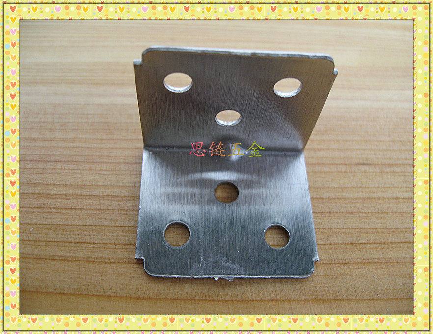 Stainless Steel Corner Code Right Angle Laminate Holder Partition Board Holder Furniture Hardware Accessories Plum Blossom Corner Code