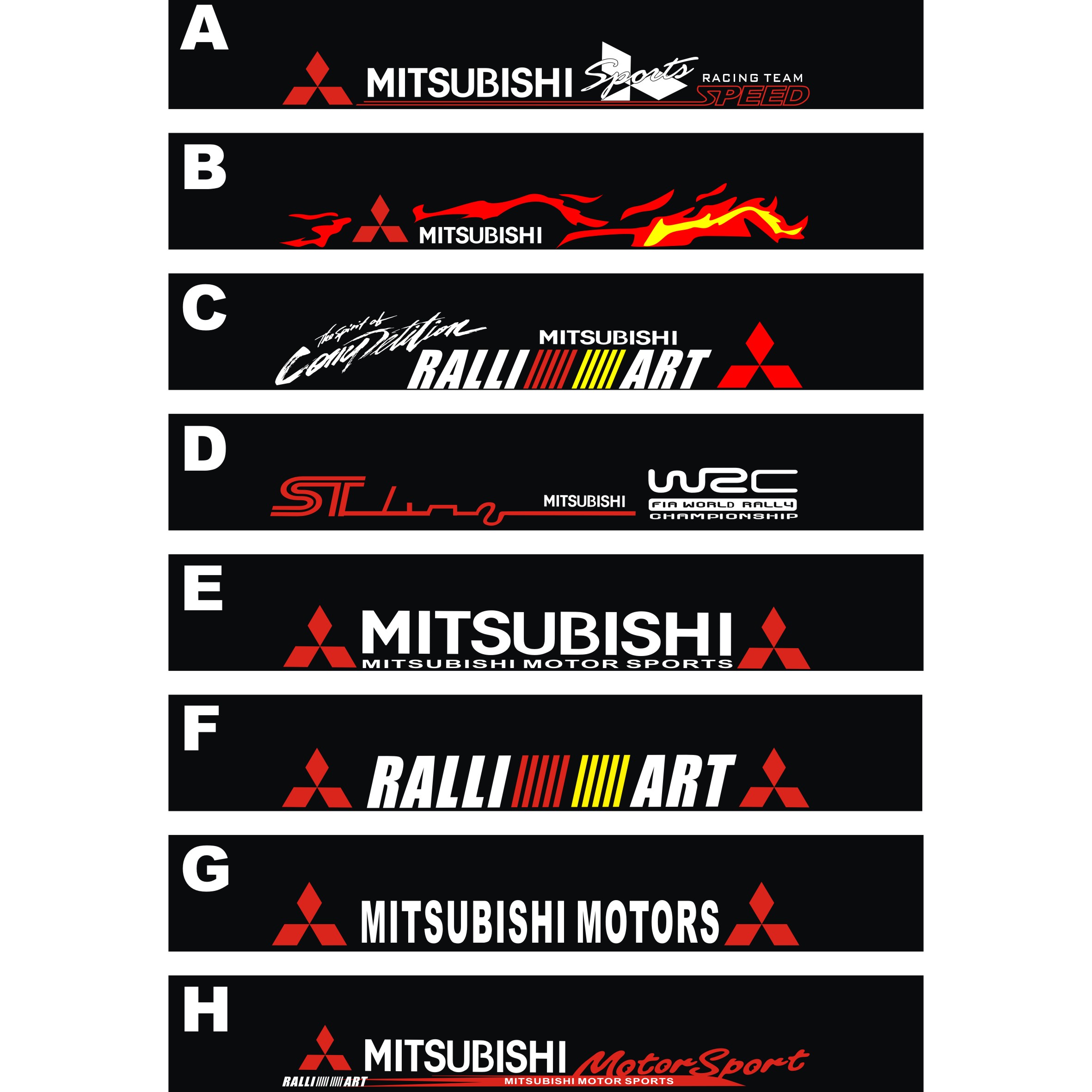 Mitsubishi front gear sticker reflective gear windmill sticker Wing Shenjin dazzle modification special windshield sticker Lingyue modification