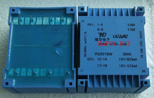 High quality sealed E-type transformer Z10 core 30VA out dual 15Vor dual 18V dual 24