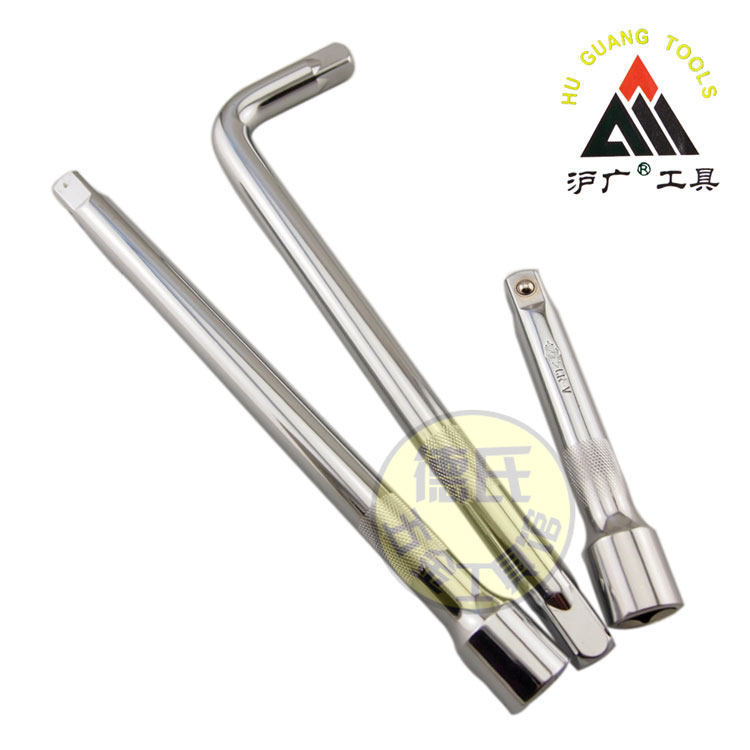 Shanghai wide tool 12 5mm sleeve wrench extension Leveraging extension pole L-shaped bending rod 5 inch 10 inch