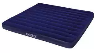 Original INTEX air-cushion bed Large double triple dark blue comfortable flocking family camping outdoor air-filled bed